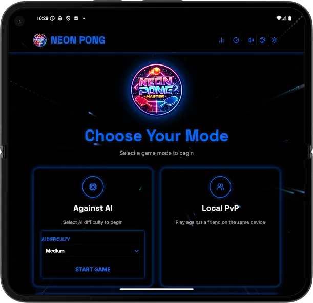Neon Pong Master Offline Play screenshot 23