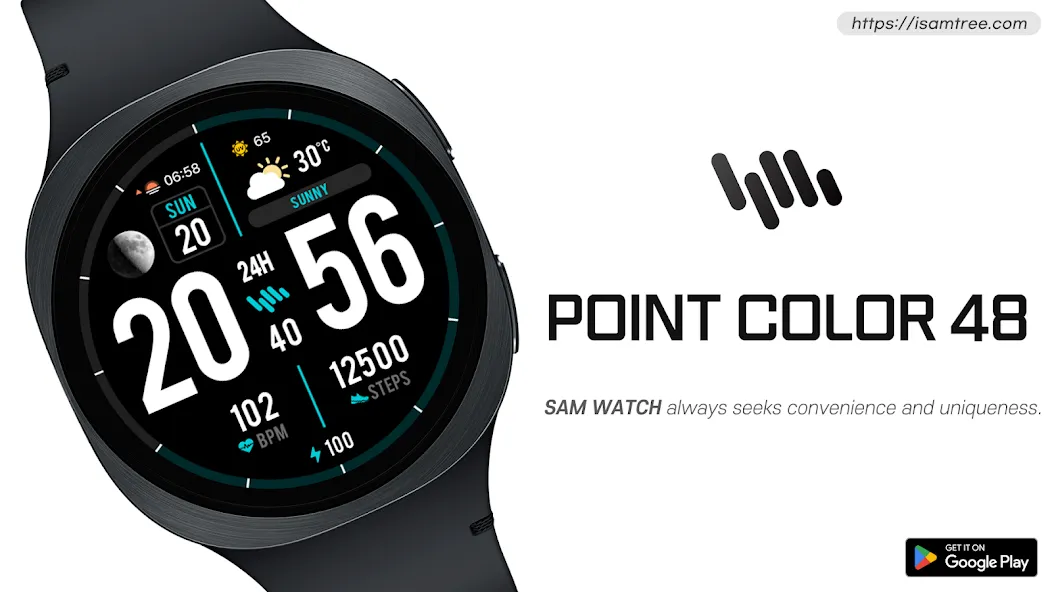 SamWatch PointColor 48 screenshot 1