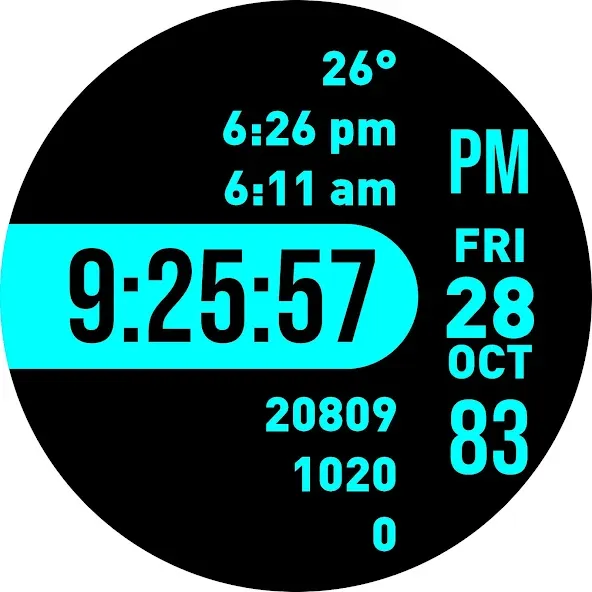 Focused Watch Face screenshot 37
