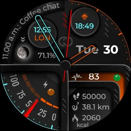 Digital Watch Face CUE101 screenshot 14