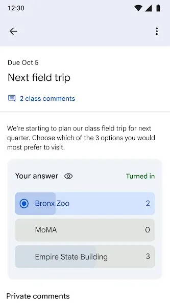 Google Sala de Aula screenshot 6