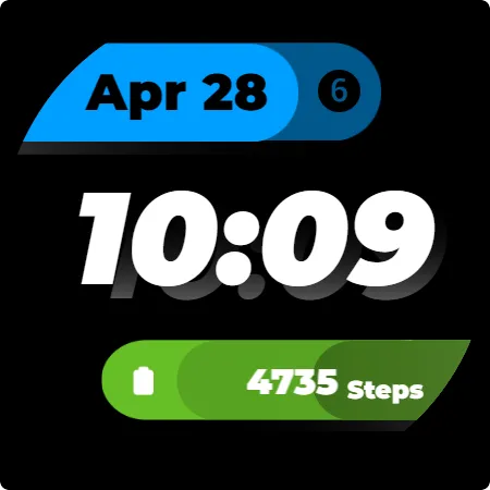 Simple Shadow Watch Face screenshot 12