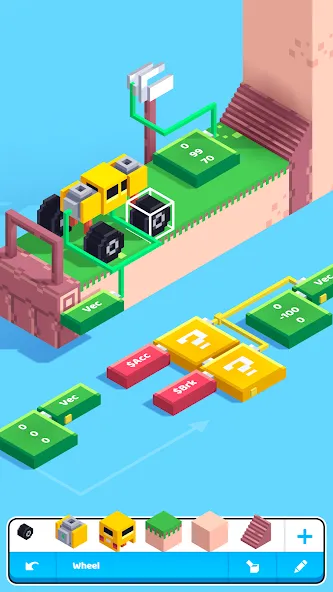 Fancade Minijogos: Carro, ação screenshot 8