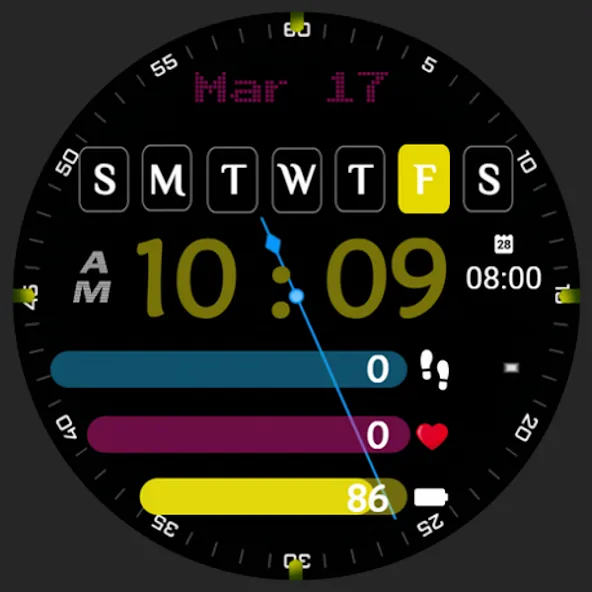 Modern Dashboard Watch Face 03 screenshot 25