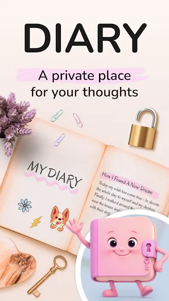 Daily Diary: Journal with Lock screenshot 1