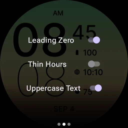 Simply Orange Green Watch Face screenshot 8