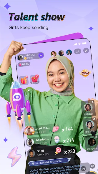Papaya Live-Live Stream,Show screenshot 2