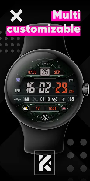 KF129 WATCH FACE screenshot 2