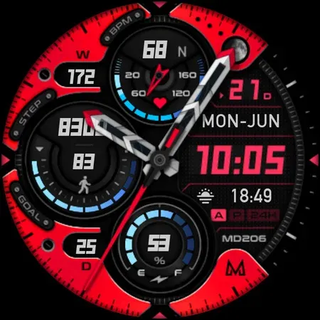 MD206 Analog watch face screenshot 11