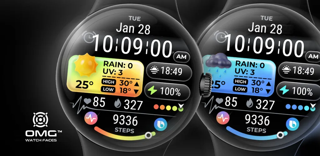 Weather Watch Face - OMG 101 screenshot 1