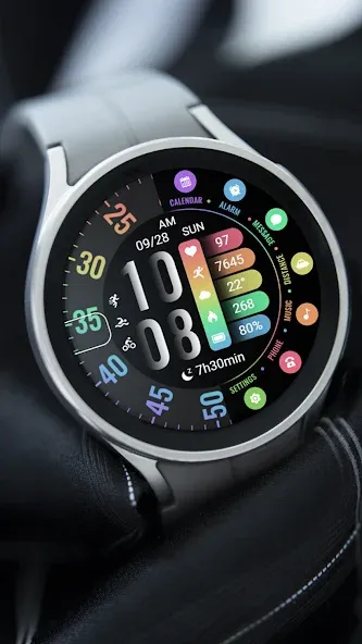 Half Screen Rainbow ZKin Watch screenshot 6