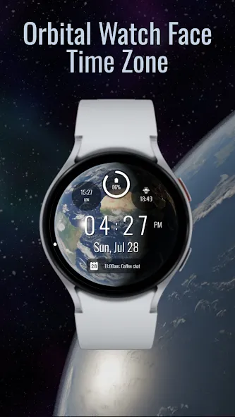 Orbital Watch Face Time Zone screenshot 1