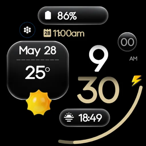 OMG 455 - Modern Watch Face screenshot 27
