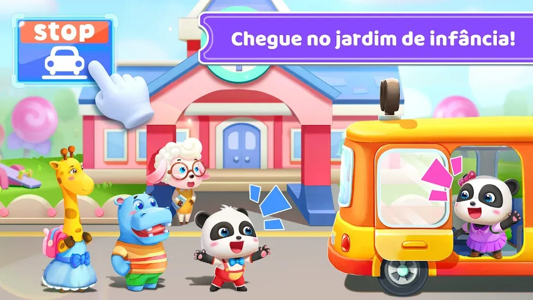 Ônibus Escolar do Bebê Panda screenshot 8
