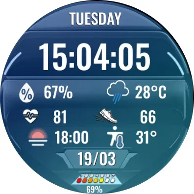 N-SPORT692 Big Dial Watch Face screenshot 10