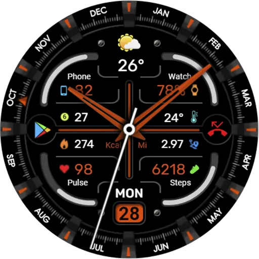 WFP 342 Ultra watch face screenshot 34