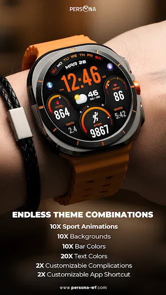 PER34 Sport Watch Face screenshot 2