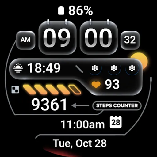 Digital Watch Face - OMG 02 screenshot 26