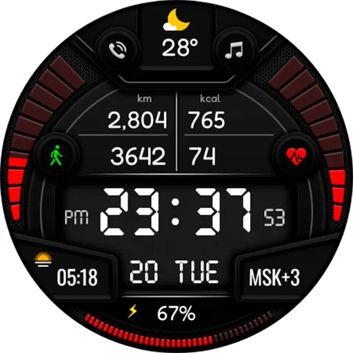 Digital Sport BPV1 Watch Face screenshot 14