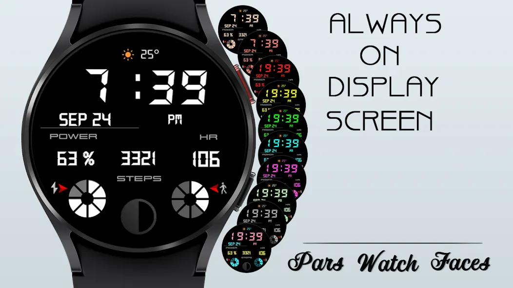 Modern Digital Watch Face screenshot 8