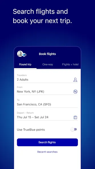JetBlue screenshot 5
