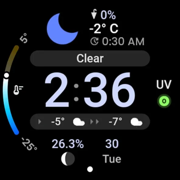 Just Weather: Watch Face screenshot 12