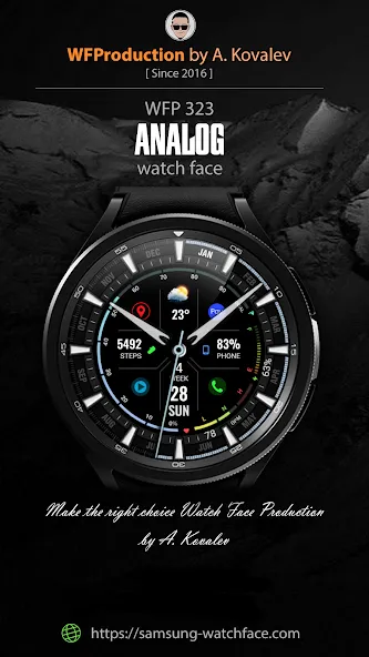 WFP 323 Analog Watch Face screenshot 1