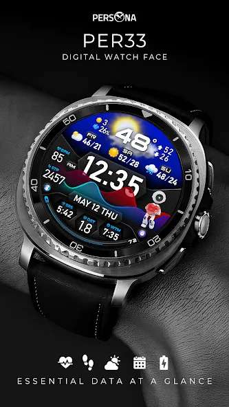 PER33 Ultra Chart Watch Face screenshot 1