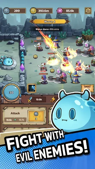 Slime Castle — Idle TD Game screenshot 1