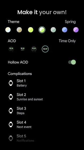Dual Tone: Watch face screenshot 2