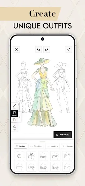 Fashion Design Clothes: Sketch screenshot 3