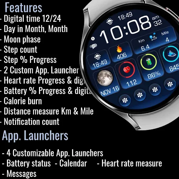 Modular Progress Bar Face EC40 screenshot 7