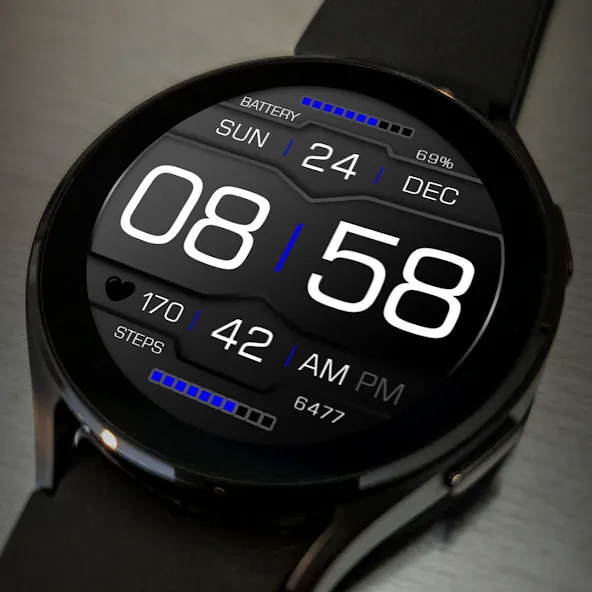 Key118 Digital Watch Face screenshot 3