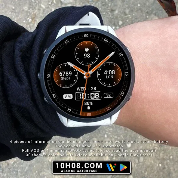 Watch face 10h08.com #126 screenshot 2