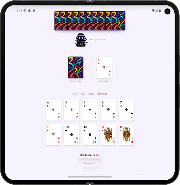 Gin Rummy Master Ai Offline screenshot 10