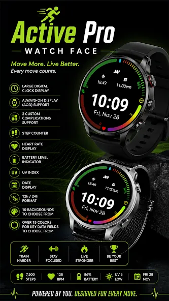 Active Pro Watch face screenshot 2