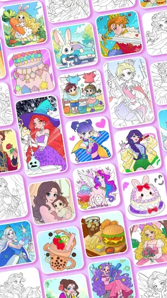 Juego de Princesas: Colorear screenshot 7