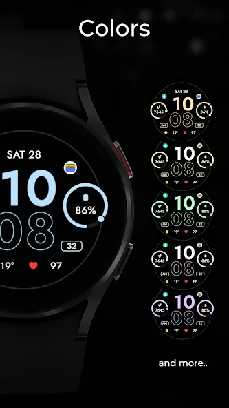 TVV Fitness 4 Watch Face screenshot 2