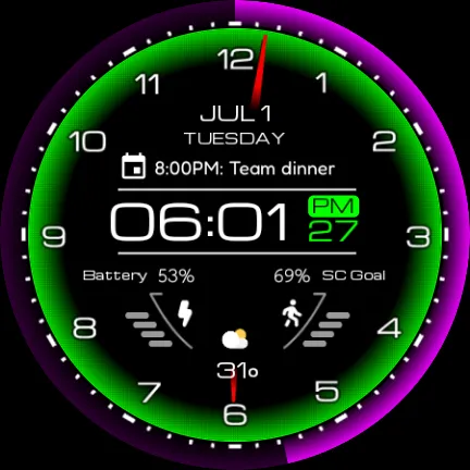 Futuristic Watch Face screenshot 10