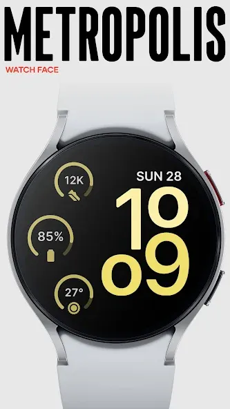 Metropolis Watch Face screenshot 8