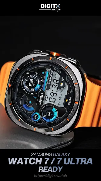 Glass Digital Watch Face screenshot 3