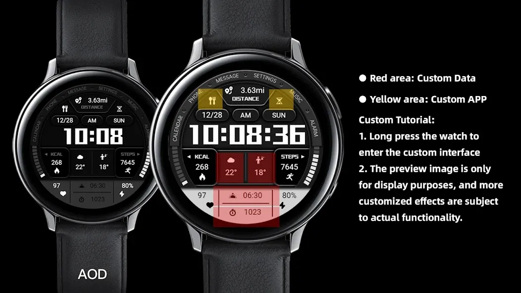 【ZKin】Ink White Text Clock screenshot 3
