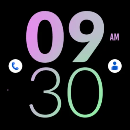 Pink Orchid Large Watch Face screenshot 5