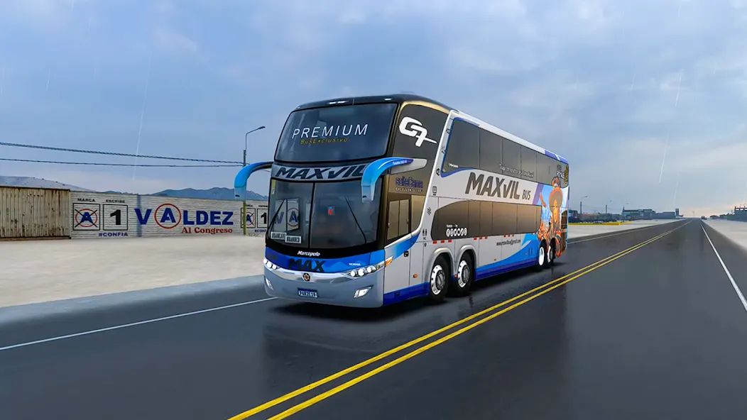 US Highway Bus drive 3D Game screenshot 4