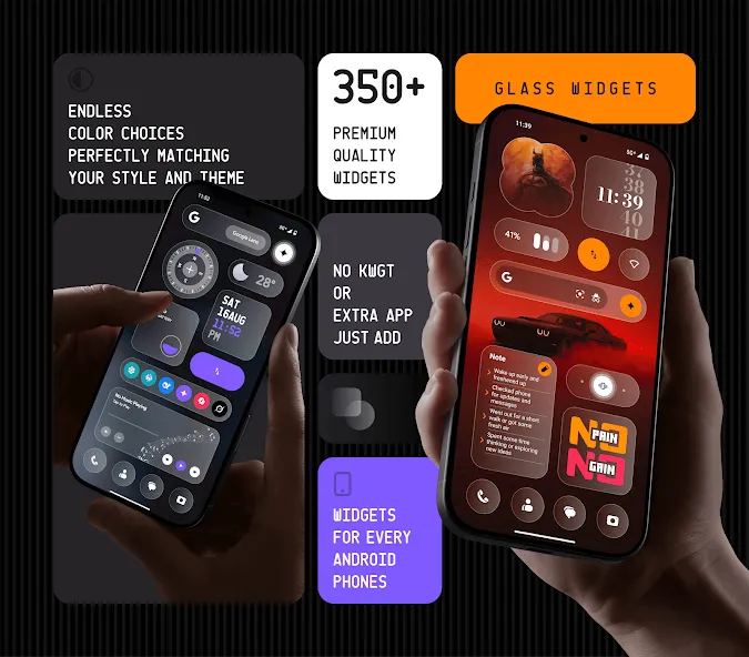 Glass Widgets screenshot 1