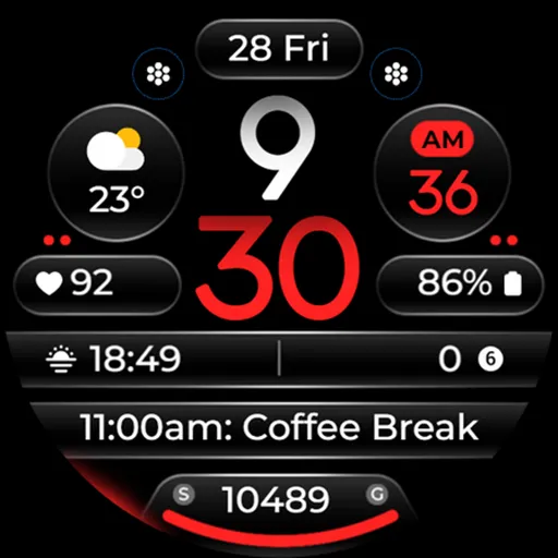 OMG 345 Digital Watch Face screenshot 28