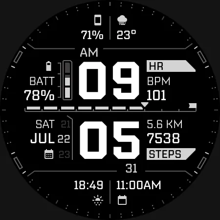 TKS 19 Arcadex Watch Face screenshot 16