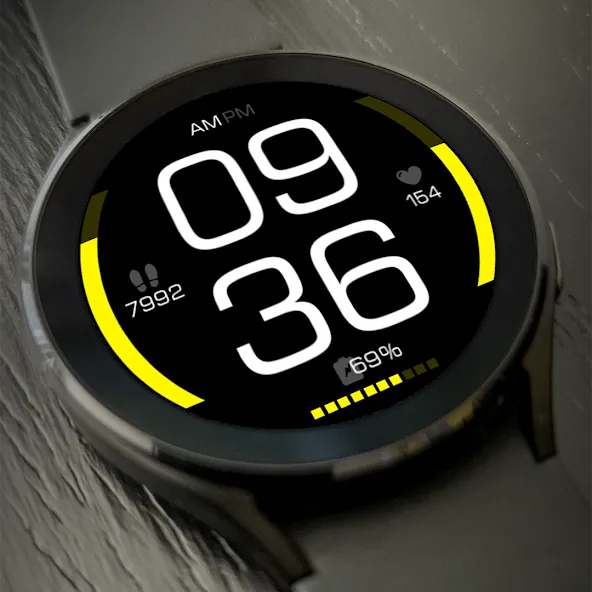 Key085 Modern Watch Face screenshot 2