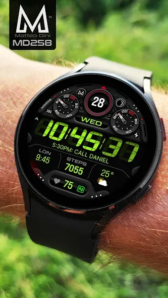 MD258 Digital watch face screenshot 3