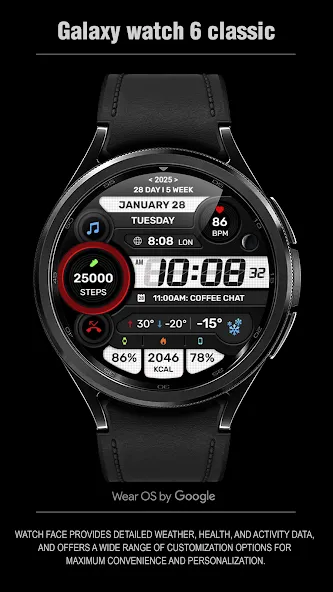 WFP 299 Digital watch face screenshot 6